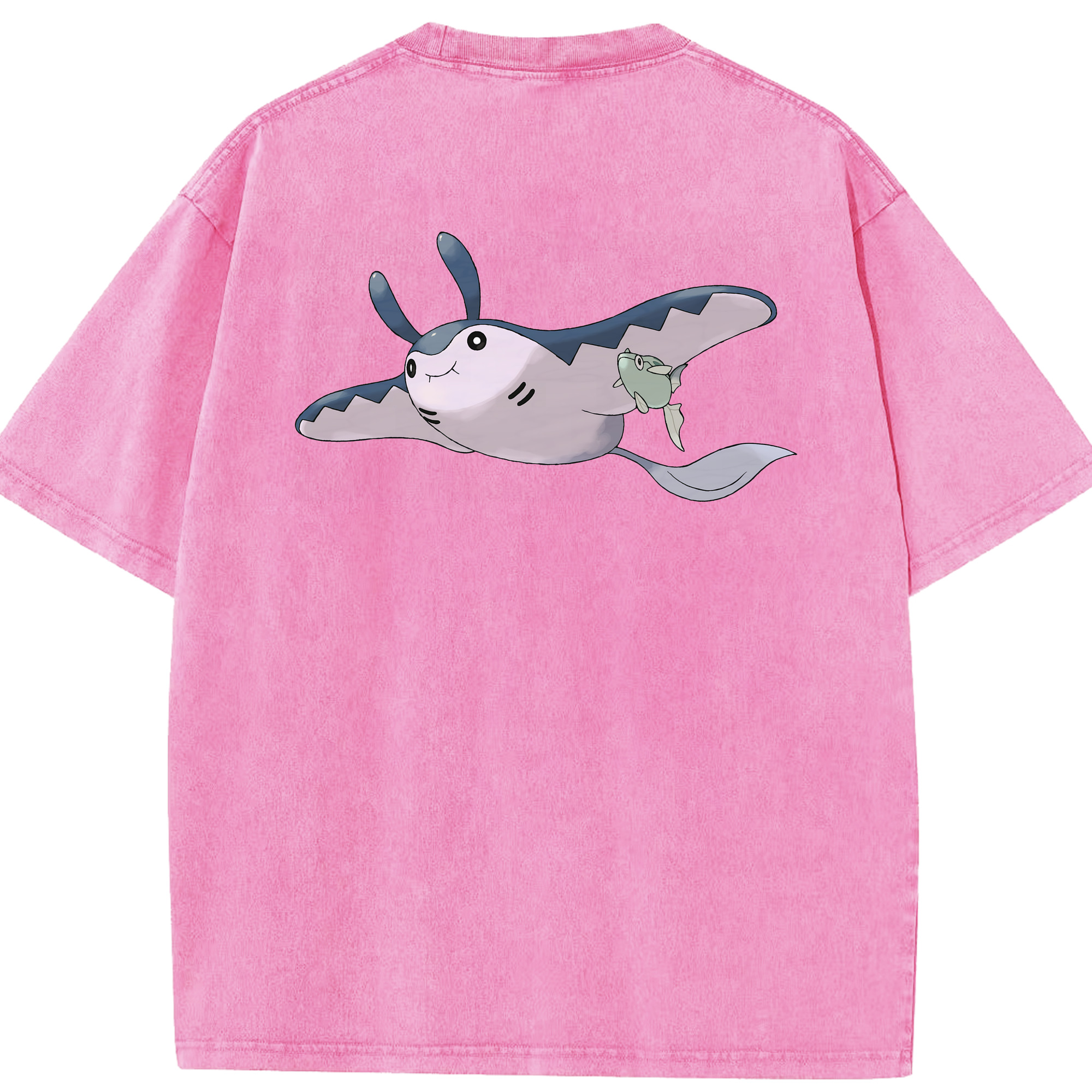 （画像用） ポケットモンスター Pokémon 綿100% ヴィンテージ風 半袖Tシャツ（背面プリント）